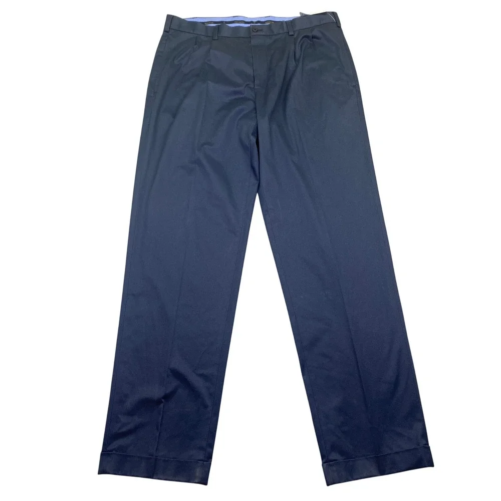 Brooks Brothers Mens Elliot Fit Lightweight Advantage Chino Navy Blue Sz 38 NWT